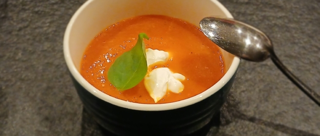 Geroosterde paprika-tomatensoep